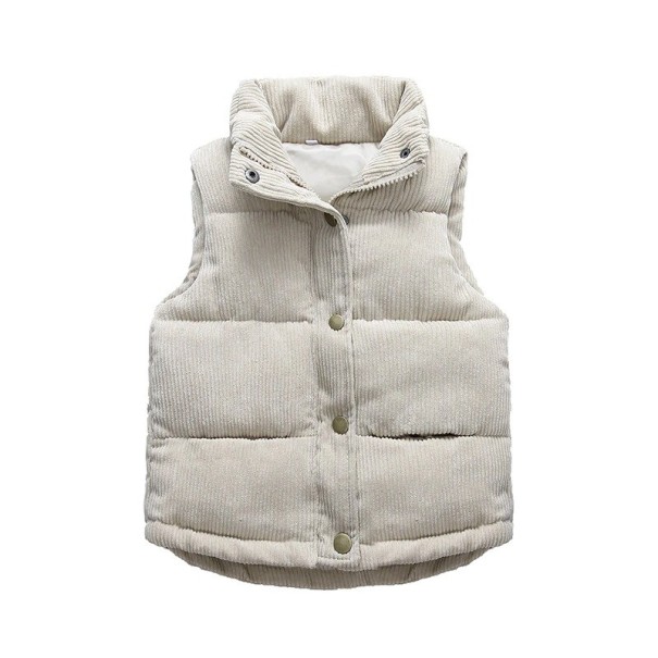 Gewatteerd kindervest L1826 beige 10