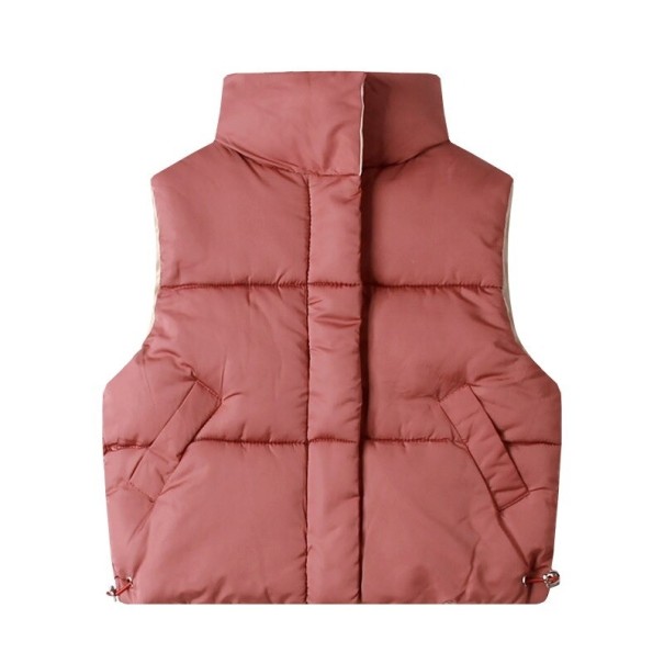 Gewatteerd kindervest L1827 baksteenrood 4