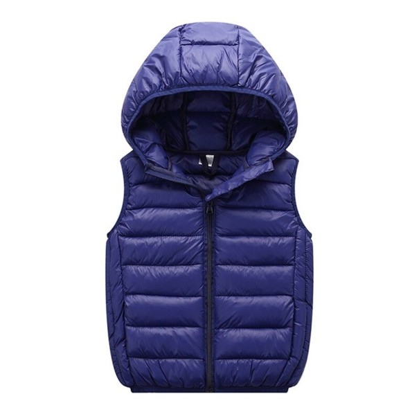 Gewatteerd kindervest L1838 donkerblauw 14