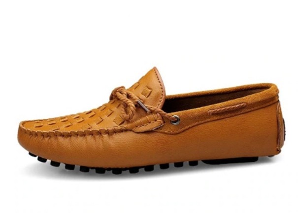 Gewatteerde Billy loafers voor heren lichtbruin 43