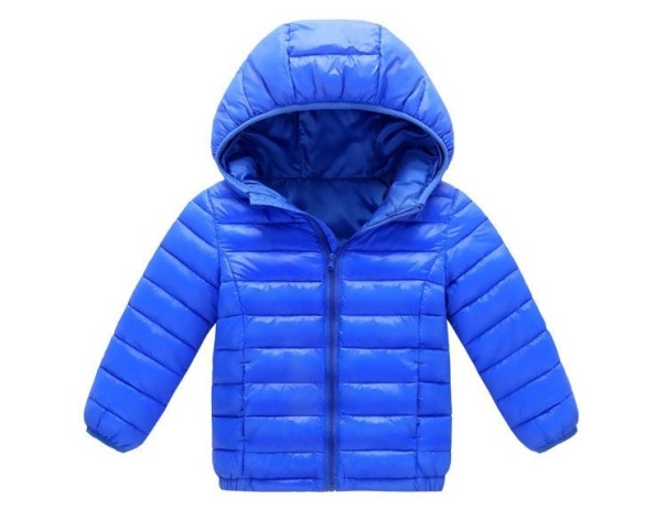 Gewatteerde jas voor meisjes J3039 blauw 10