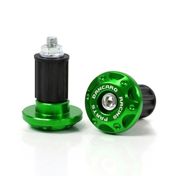 Ghidon pentru motocicletă, capete de ghidon, 463 x 315 mm, contragreutate metalică CNC, glisoare pentru ghidon, mânere moto, aliaj de aluminiu și cauciuc, accesorii pentru motociclete off-road verde