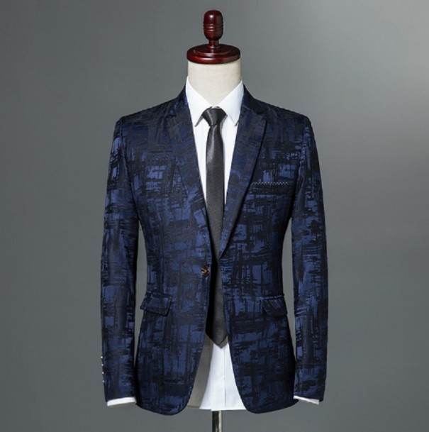 Giacca business da uomo J2102 blu M
