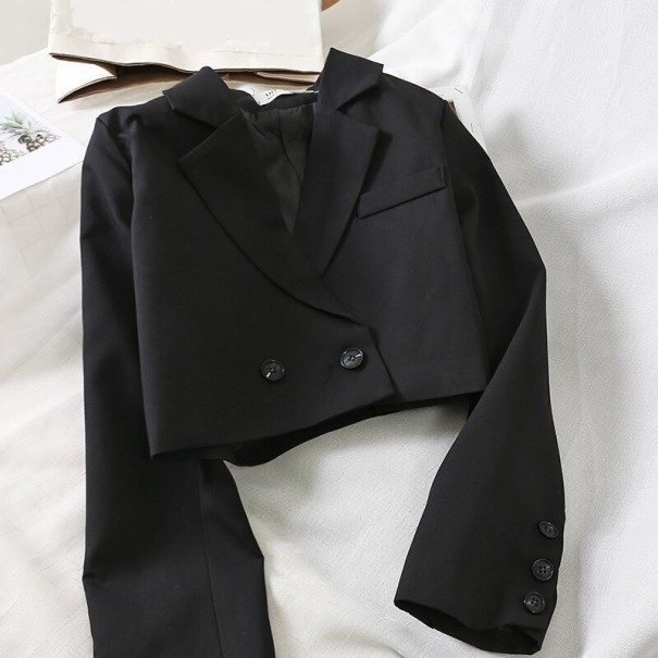 Giacca corta da donna P1391 nero M