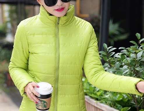 Giacca da donna primavera/autunno J3181 verde chiaro XS