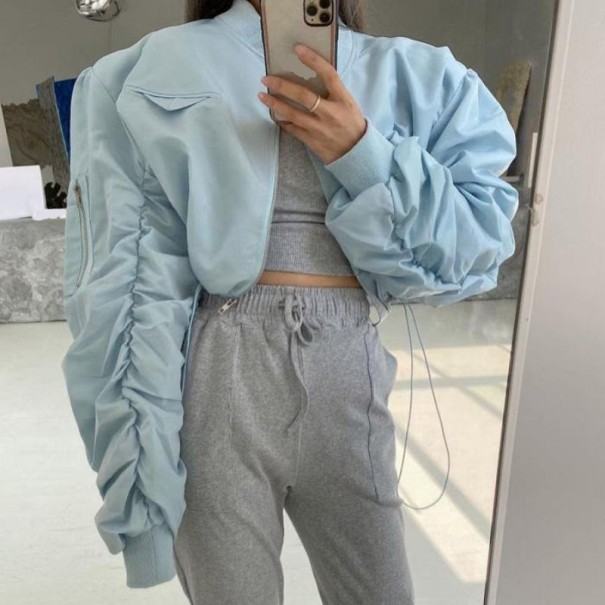 Giacca da donna primavera P2372 azzurro