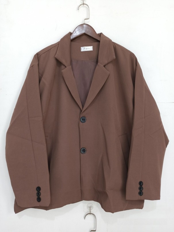 Giacca da uomo A2621 marrone scuro XS