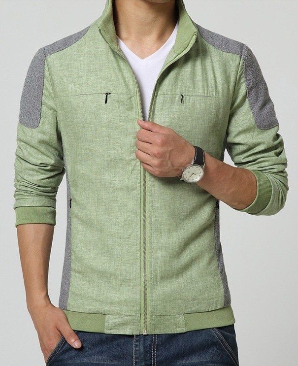 Giacca elegante da uomo primavera/autunno J2055 verde XXL