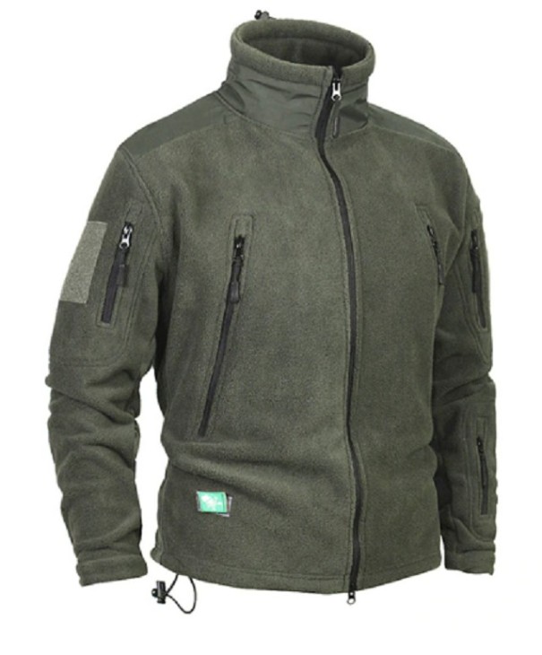 Giacca in fleece militare da uomo J2585 grigio M