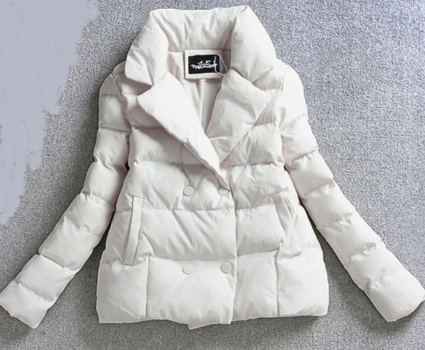 Giacca invernale da donna A1877 crema XS