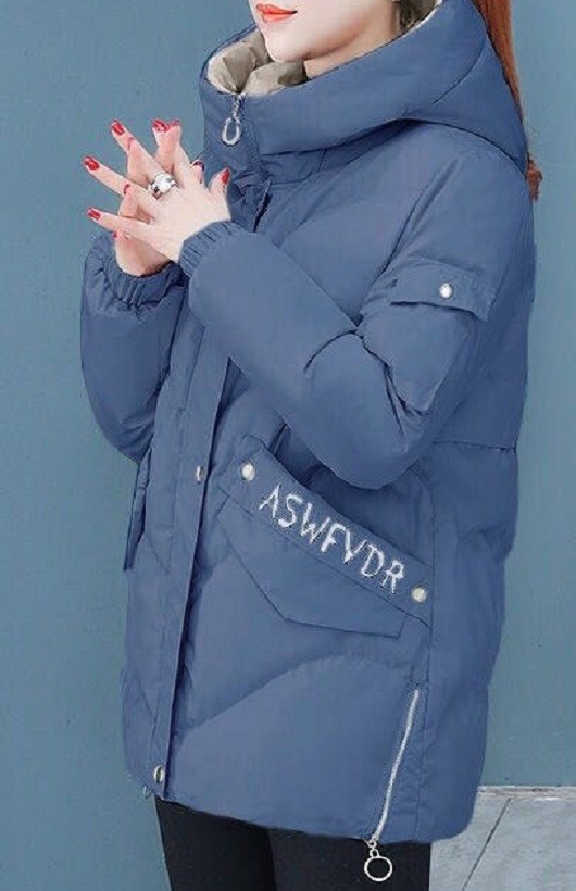 Giacca invernale da donna B669 blu M