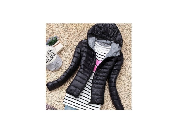 Giacca invernale da donna in cotone J2307 nero M