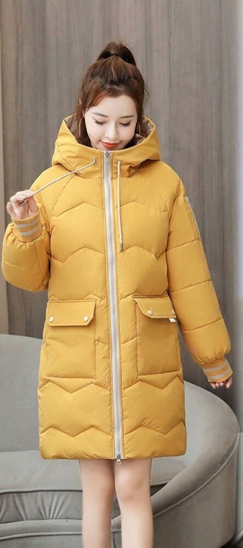 Giacca invernale da donna P1554 giallo L