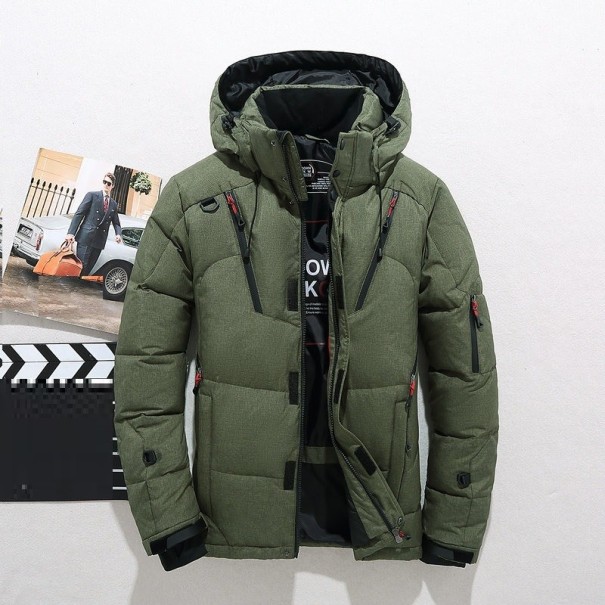 Giacca invernale da uomo F1059 verde militare XS
