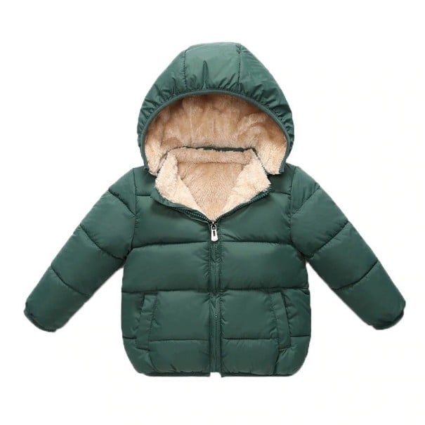 Giacca invernale per bambini L1864 verde scuro 2