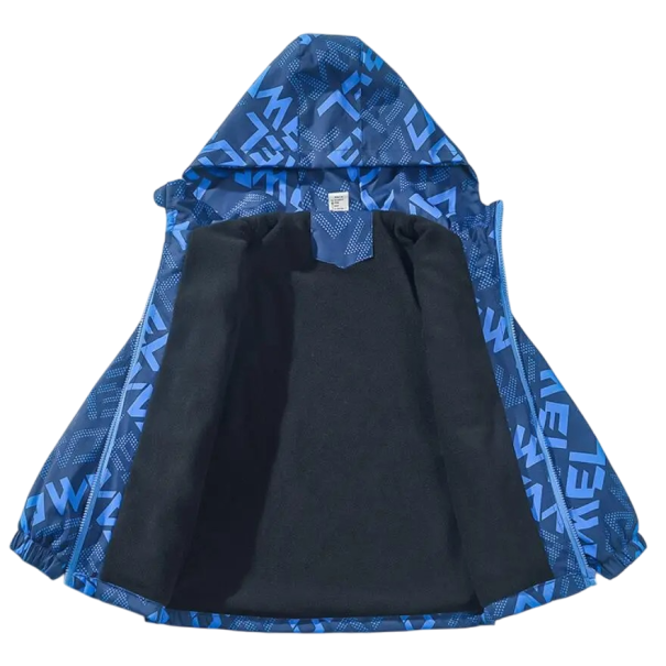 Giacca invernale per ragazzi con cappuccio Giacca imbottita calda con zip Abbigliamento autunnale e invernale Materiale in cotone e poliestere confortevole per l'uso quotidiano blu 14