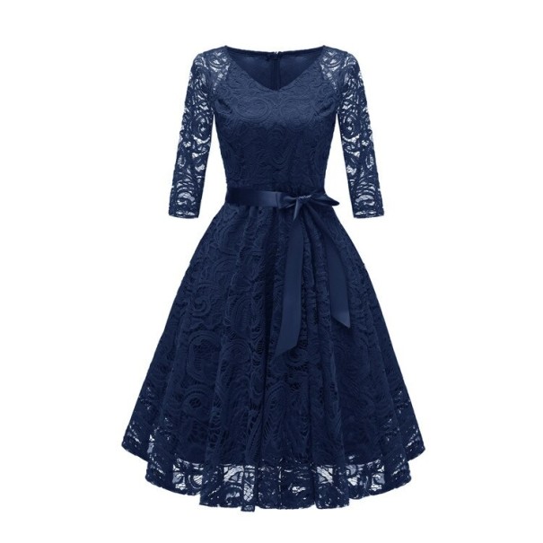 Giada Lace Dress dark blue XS