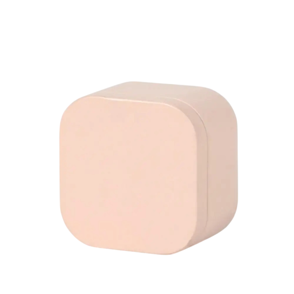 Gift Box for Small Items with Lid 5.5×4.3×5.5 cm Metal Storage Box Compact Box for Jewellery and Small Objects pink