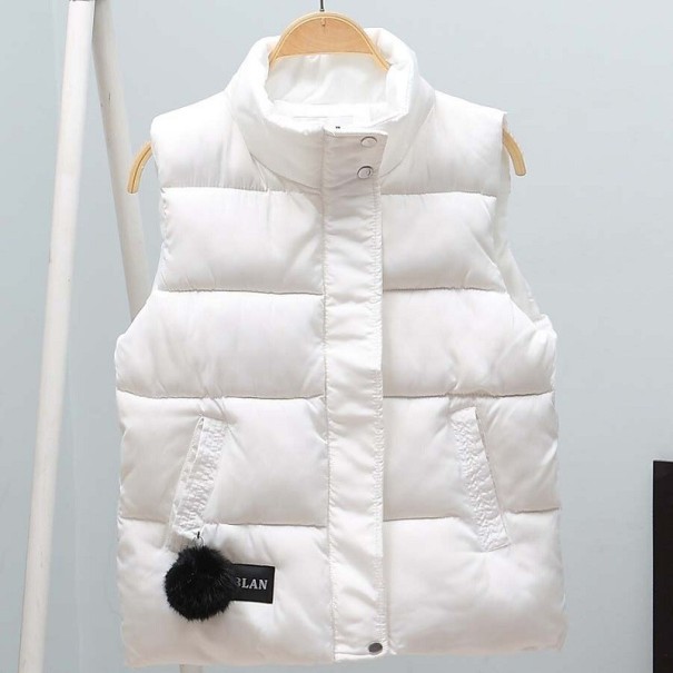 Gilet d'automne pour femmes P1368 blanc XXL