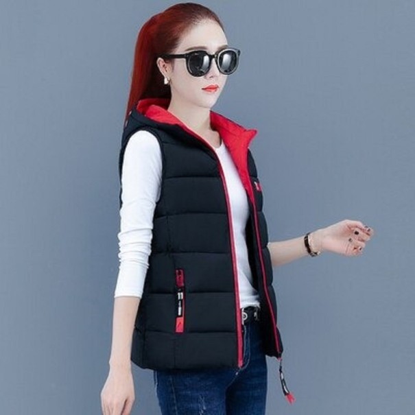 Gilet d'automne pour femmes P1450 noir L