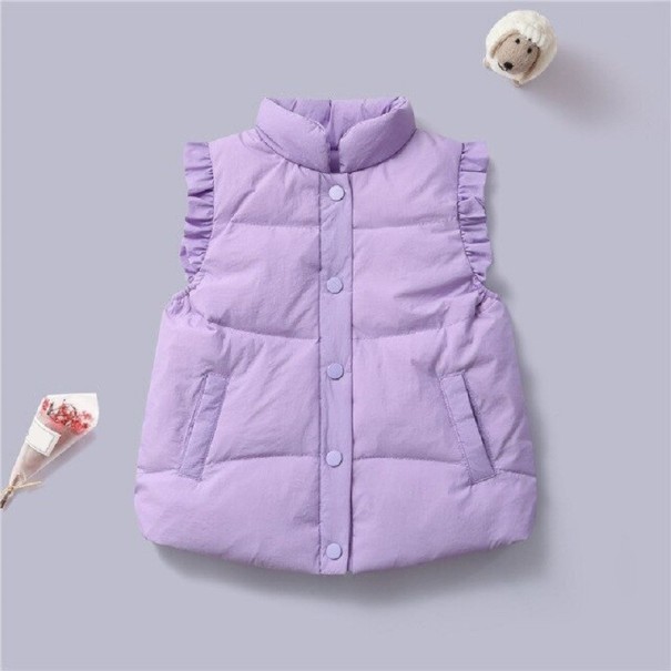 Gilet da ragazza L1999 viola chiaro 4