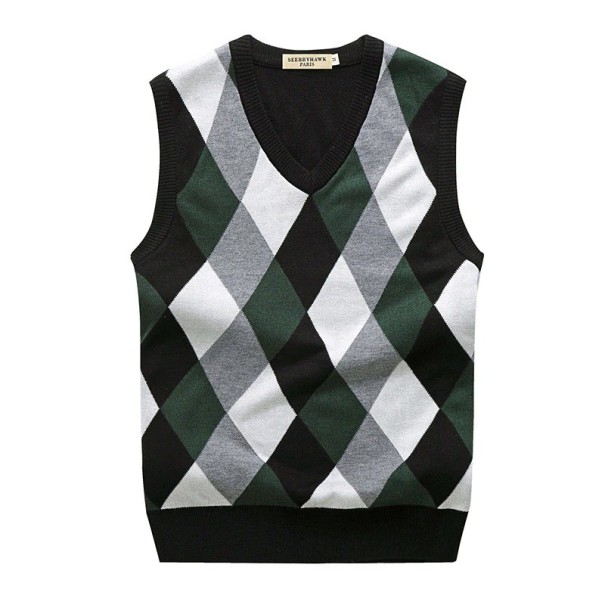 Gilet da uomo F271 verde scuro XS