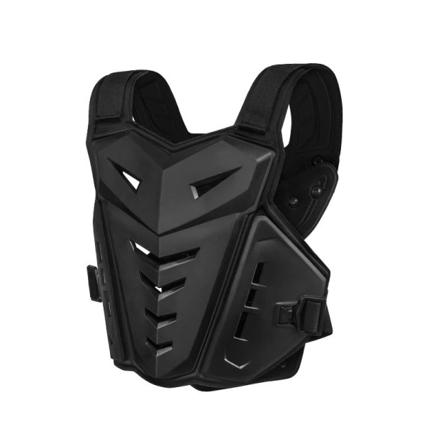Gilet de protection de motocross pour adultes Veste de moto pare-balles Protecteur de poitrine pour conduite tout-terrain Équipement de cyclisme noir