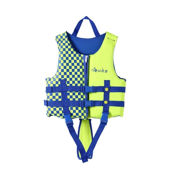 Gilet de sauvetage pour enfants Gilet de flottaison pour enfants Gilet de bain pour enfants avec impression V339 bleu-jaune S/M