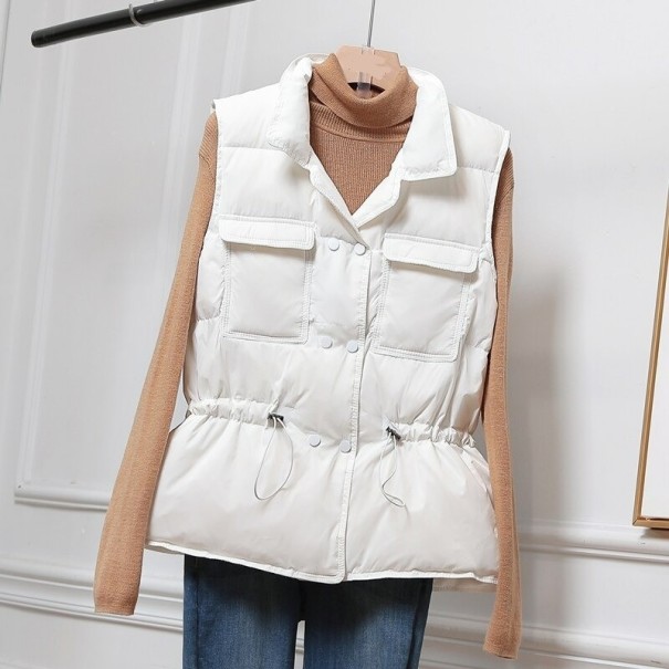 Gilet en duvet pour femmes P1837 blanc S