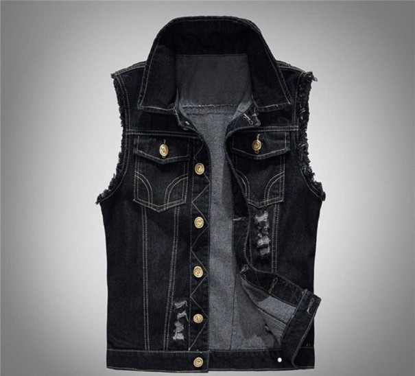 Gilet en jean pour homme F1284 M 2