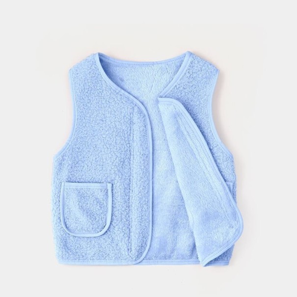 Gilet enfant L1973 bleu clair 3