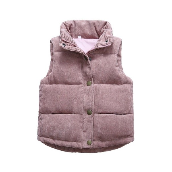 Gilet imbottito per bambini L1826 rosa 5