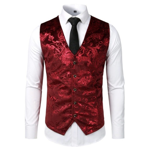Gilet pour homme A2619 bordeaux XXL