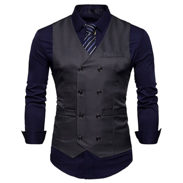 Gilet pour homme F395 gris foncé XXS