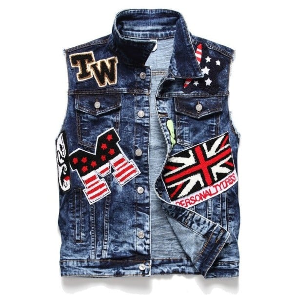 Gilet punk da uomo L 2
