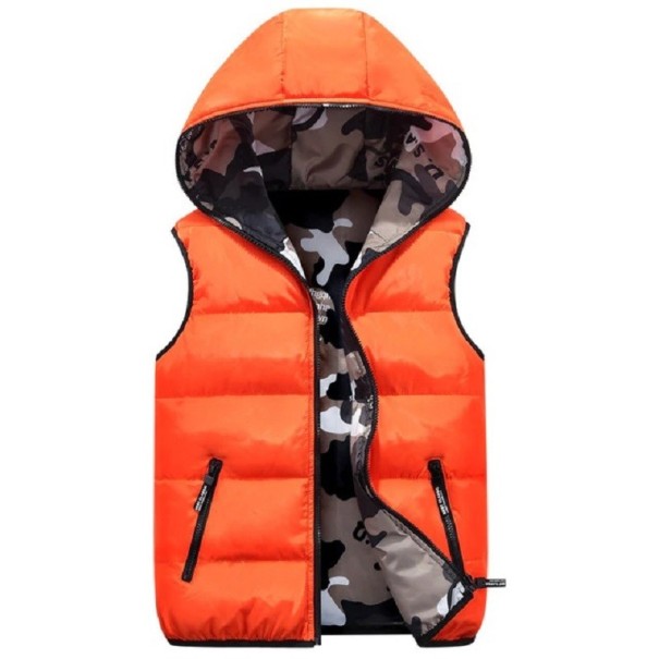 Gilet reversibile per bambini L1839 arancione 14