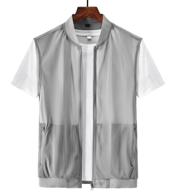 Gilet transparent pour homme gris M