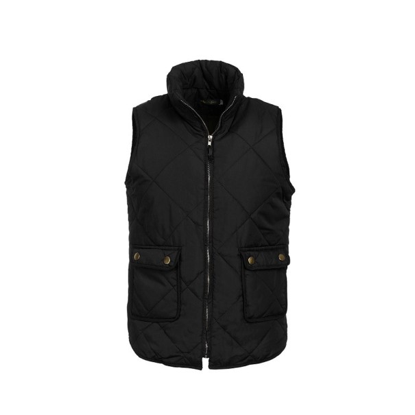 Gilet trapuntato da donna P1415 nero XS