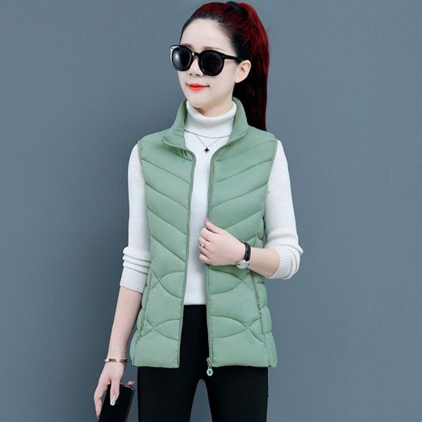 Gilet trapuntato da donna P1815 verde chiaro M