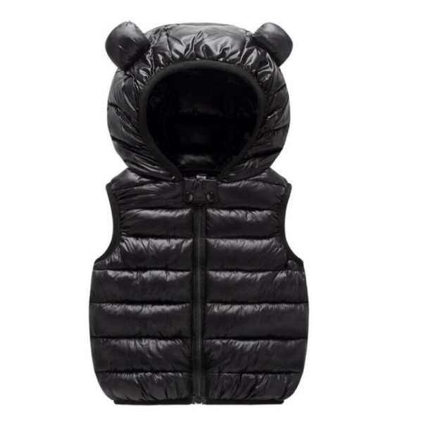 Gilet trapuntato per bambini L1825 nero 4