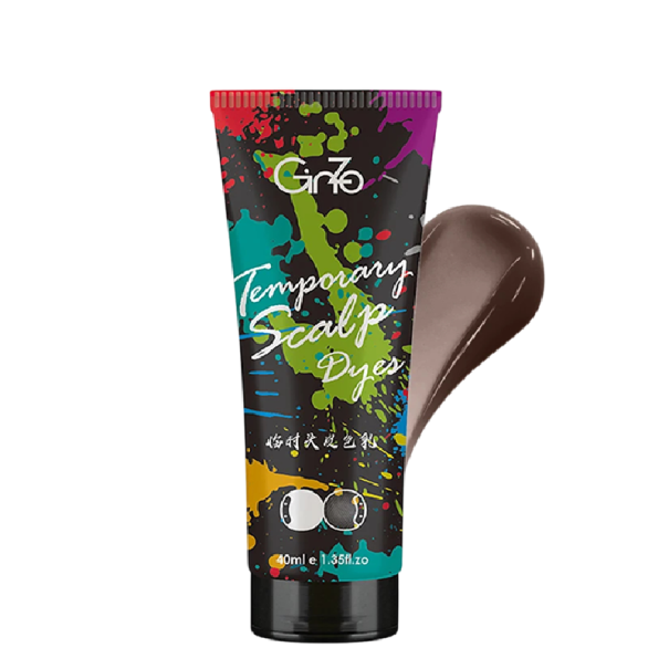 GINZO Corrector Capilar para Calvicie 40ml, Corrector de Color para Cabello para Hombres y Mujeres, Resistente al Agua, Efecto Duradero de 5-10 Días marrón