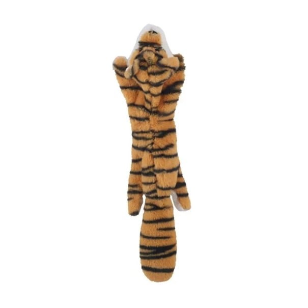 Giocattolo di peluche sonoro per cani 45 cm Tigre senza imbottitura Giocattolo interattivo resistente Giocattolo sonoro da mordere Giocattolo morbido 1