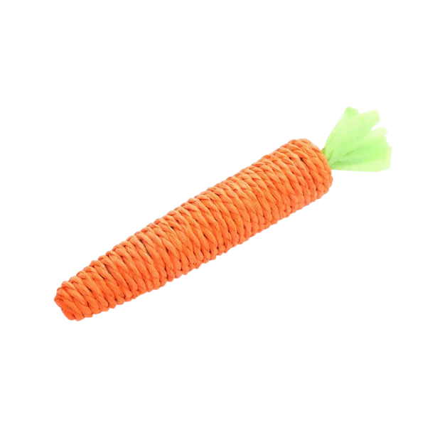 Giocattolo per gatti a forma di carota 20 x 3 cm Giocattolo da masticare e grattare per gatti Giocattolo divertente per gatti Cura dentale e divertimento 1