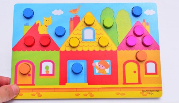 Gioco di incastri animali e cerchi 4