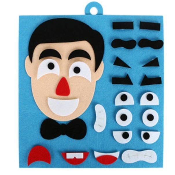 Gioco per bambini di creazione del volto blu