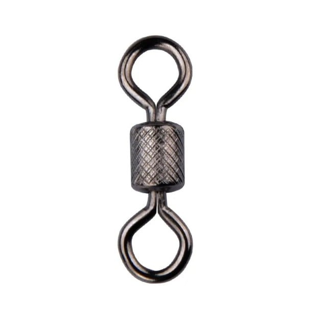 Girello da pesca con cuscinetto e chiusura di sicurezza 12 mm 28 kg 50 pz Connettore rigido anti-attorcigliamento Cambio rapido dell'esca Montaggio 1
