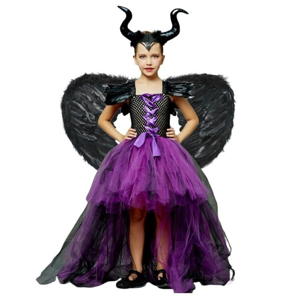 Girls' Evil Queen Costume 4-5 år