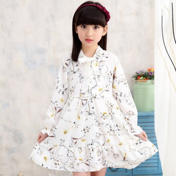 Girls' Dress N375 white 4