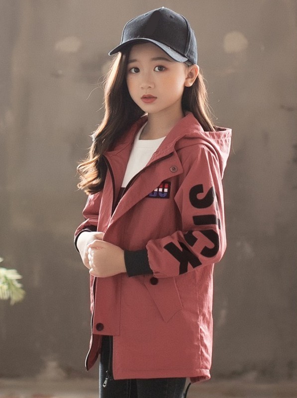 Girls' Jacket L1995 old rose 6-7 years