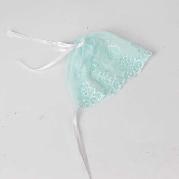 Girls' Lace Cap Sara light green